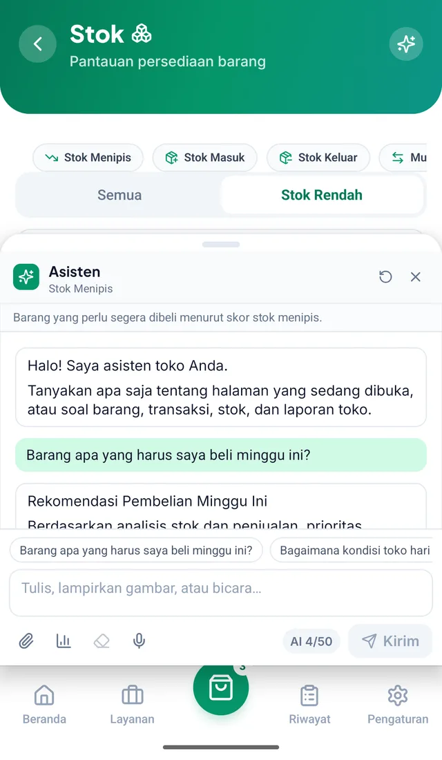 Panel asisten menjawab pertanyaan tentang barang yang perlu dibeli minggu ini